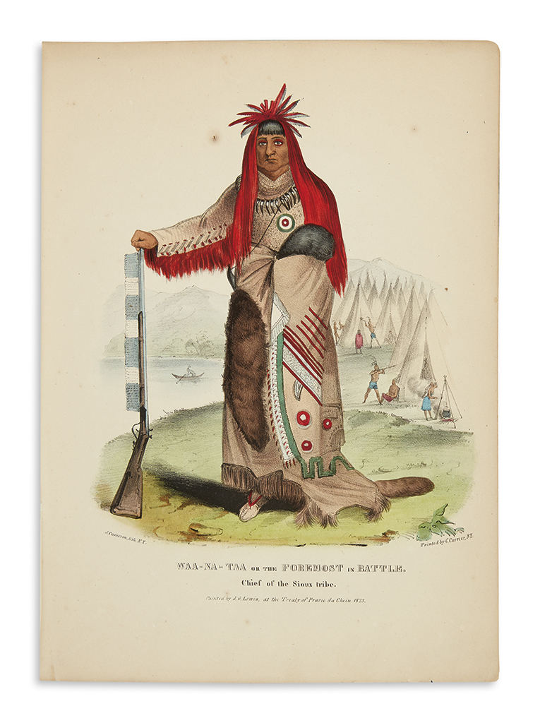 (AMERICAN INDIANS.) Lewis, James O. The Aboriginal Port-Folio.